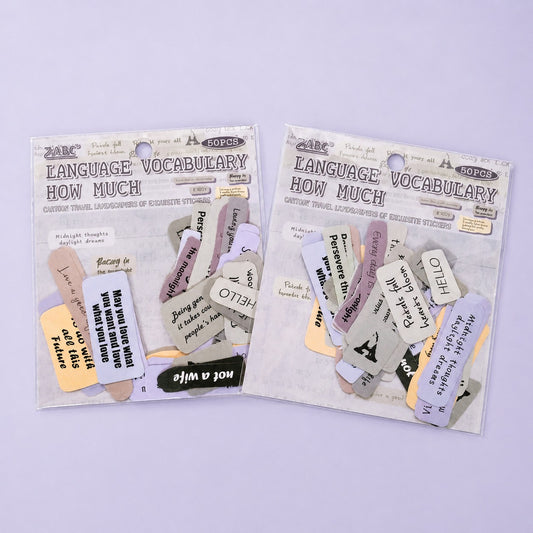 Language Vocabulary How Much Stickers