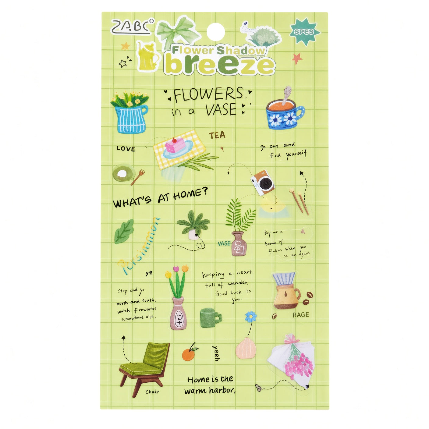 Flower Shadow Breeze Stickers