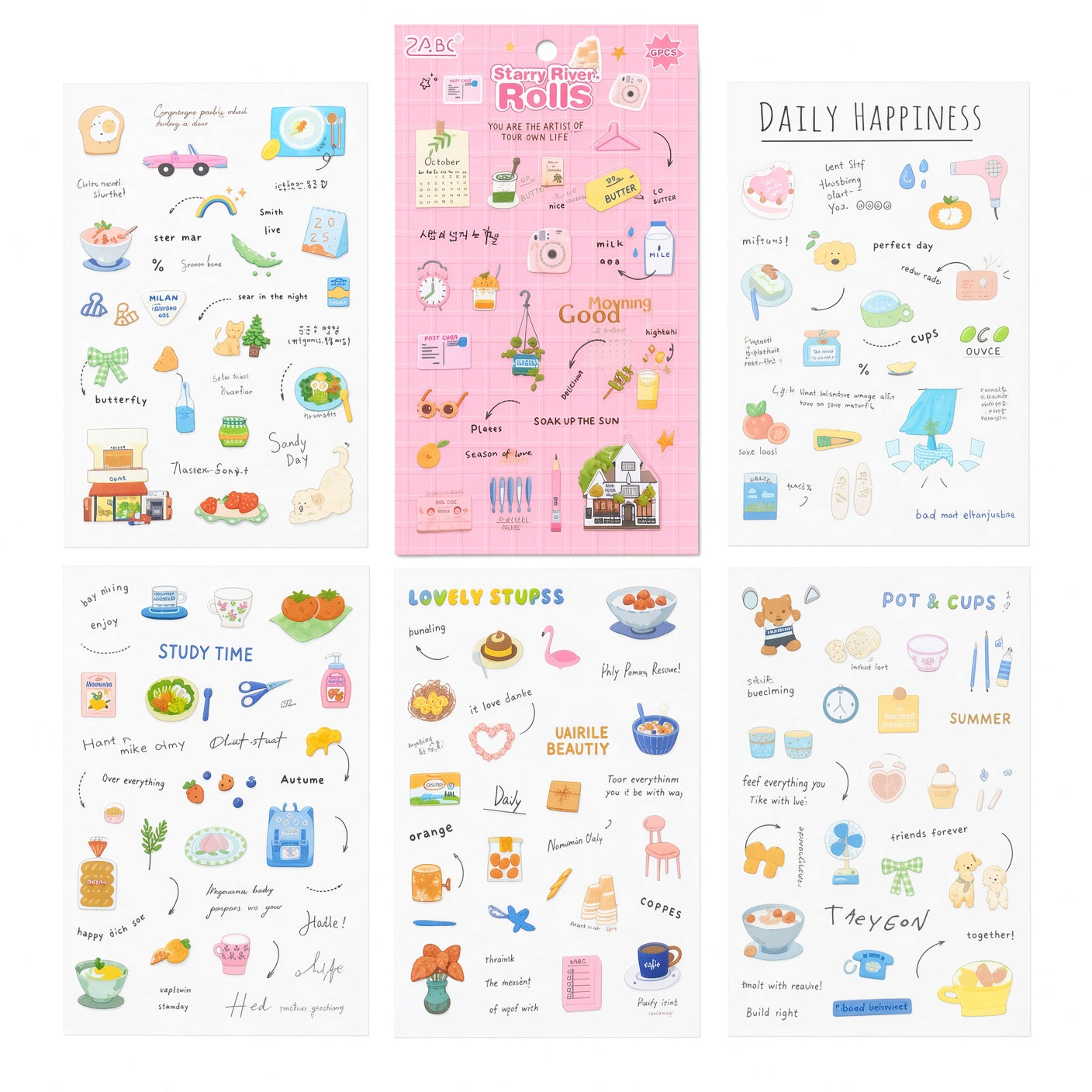 Starry River Rolls Stickers