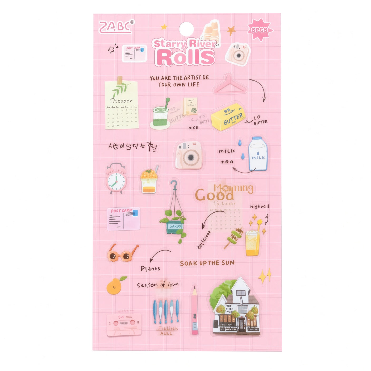 Starry River Rolls Stickers