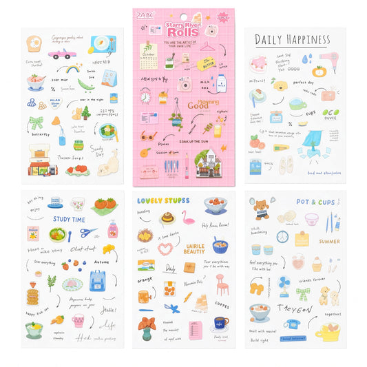 Starry River Rolls Stickers