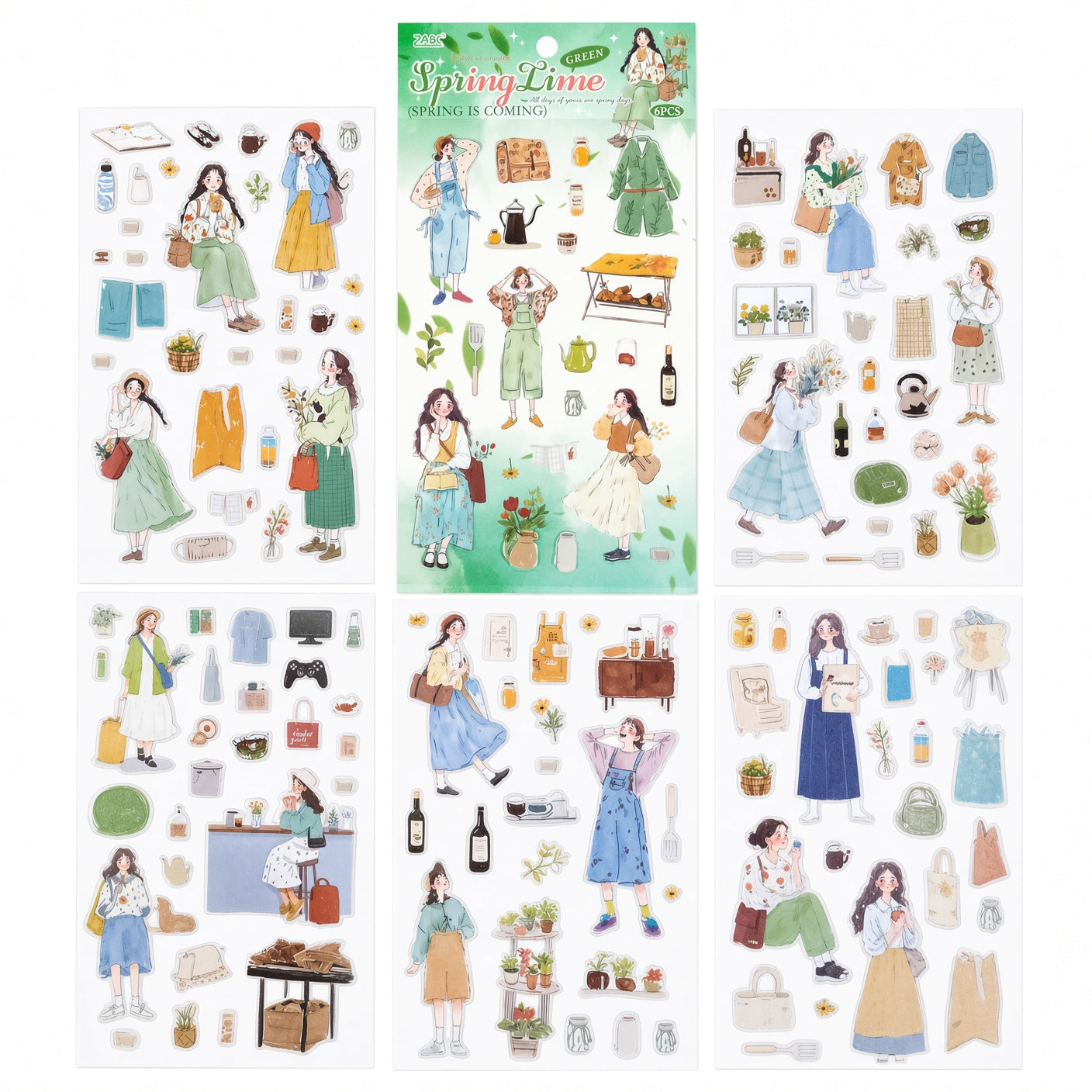 Spring Lime Stickers