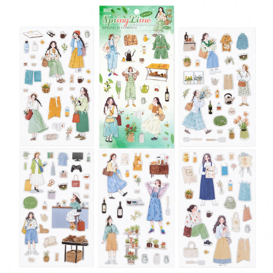 Spring Lime Stickers