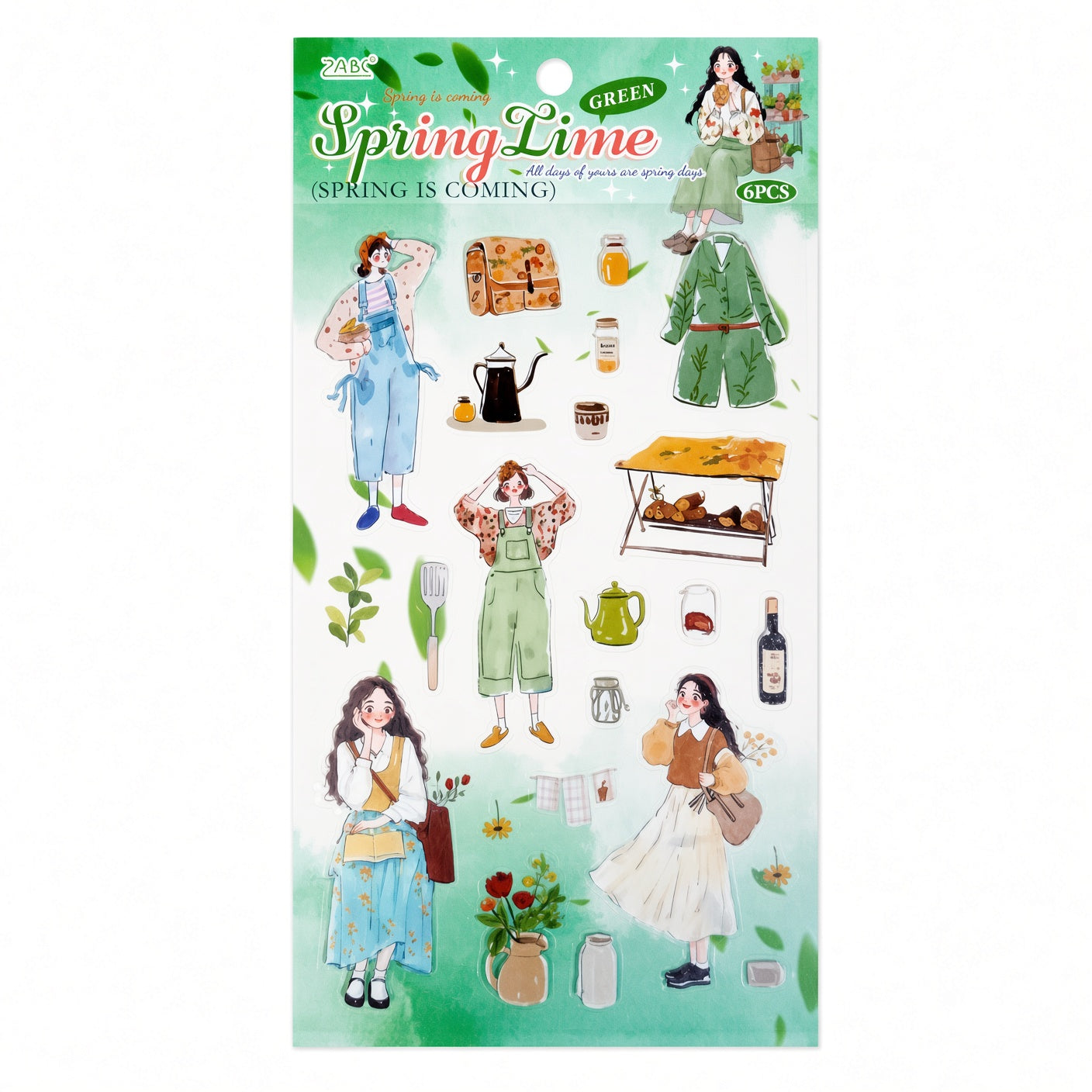 Spring Lime Stickers