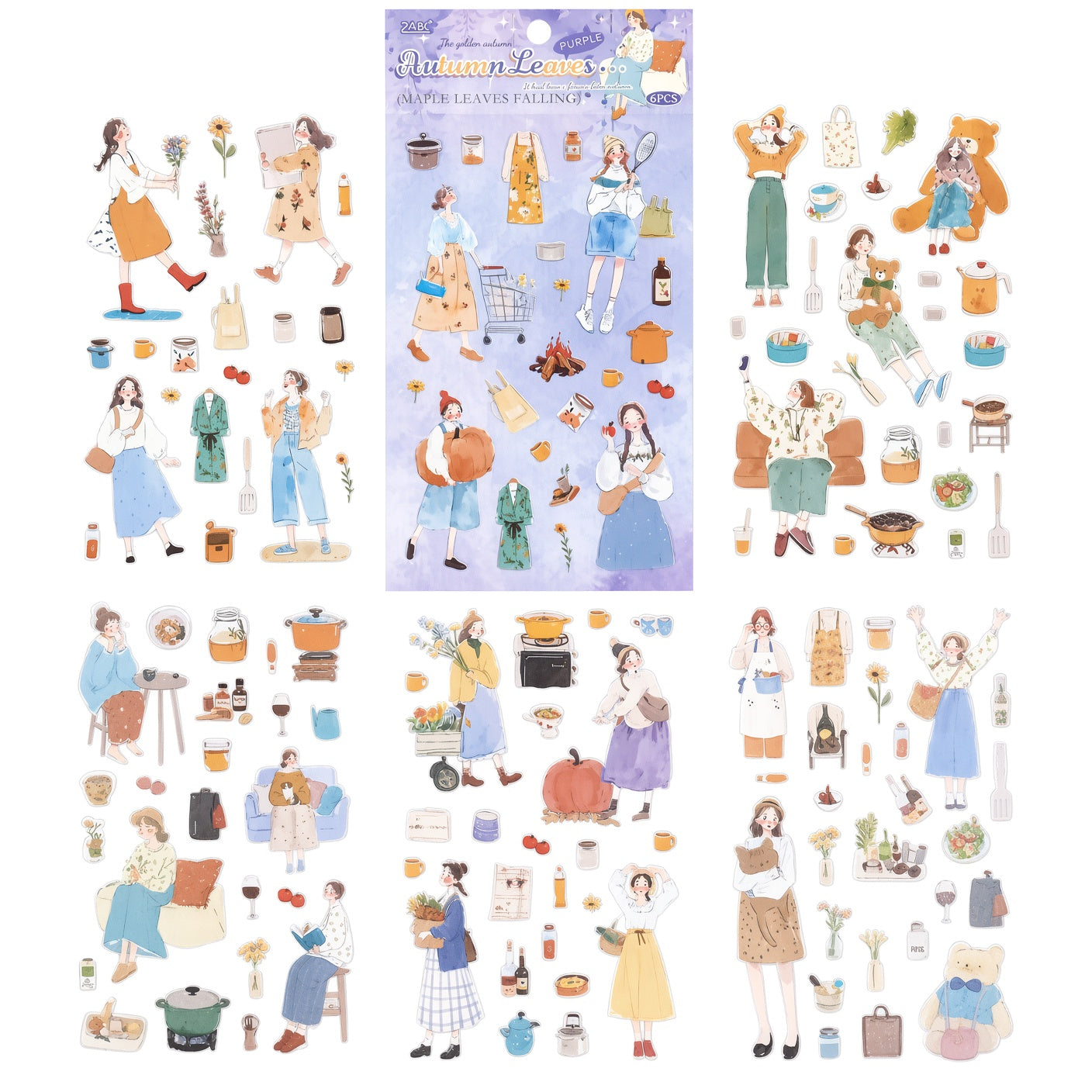 Autumn Leaves Stickers