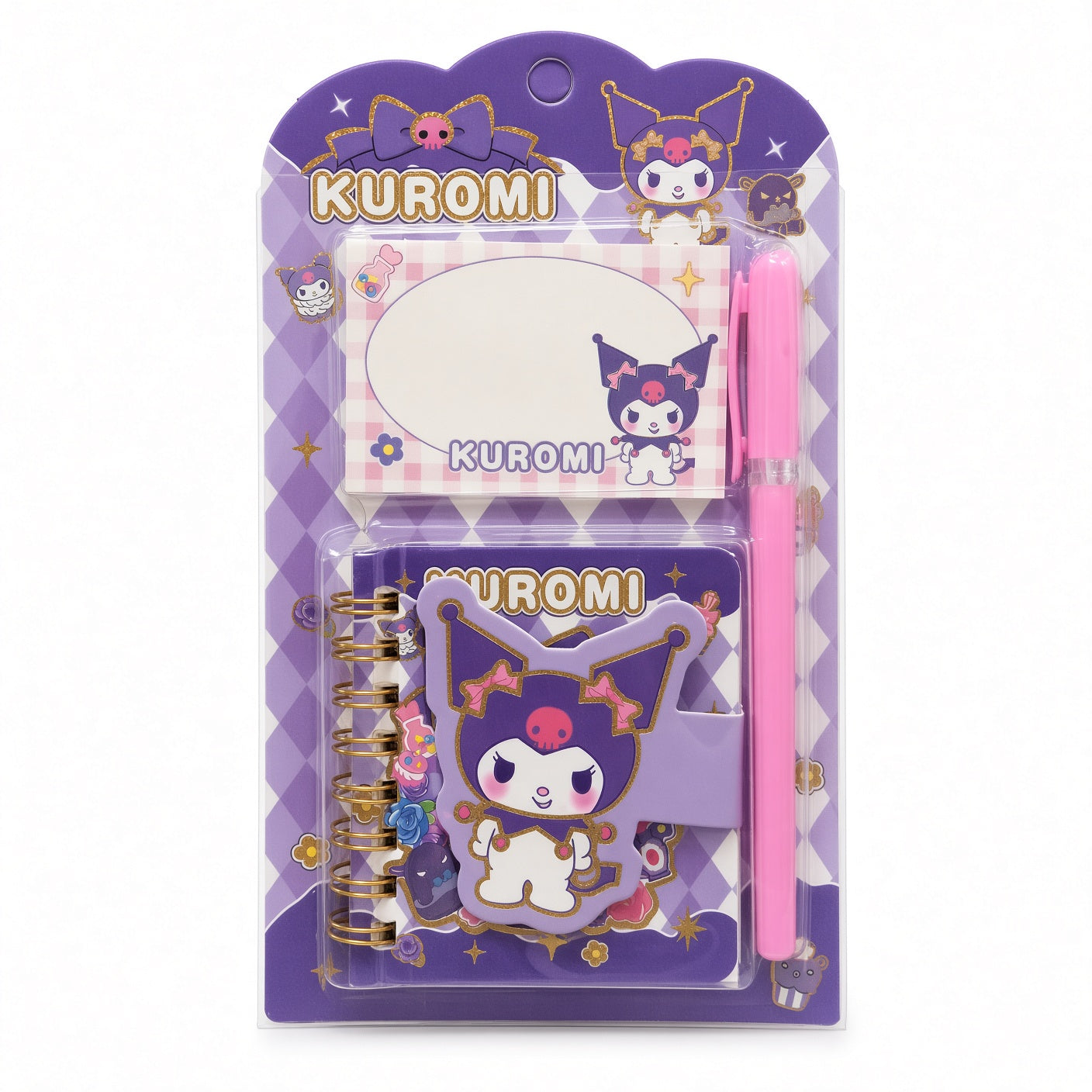 Kuromi Wire Note+ Sticky Note+ Pen