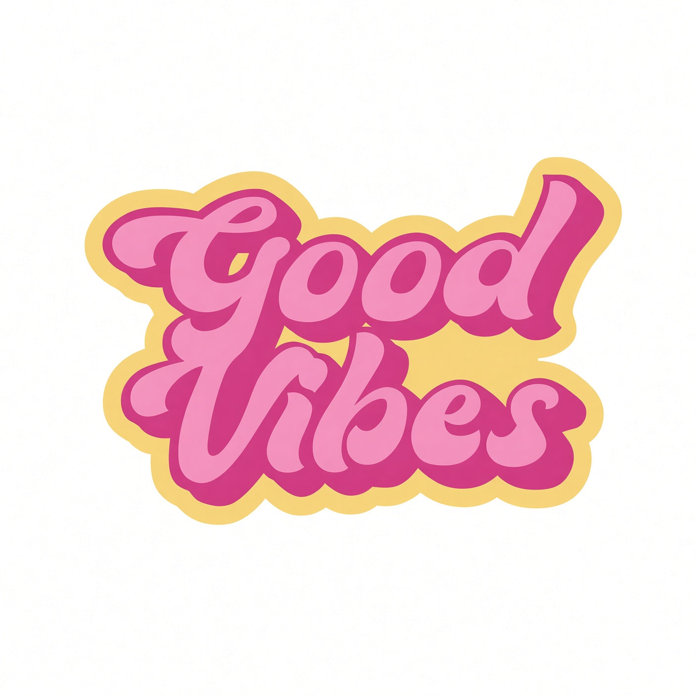 Good Vibes Laptop Sticker
