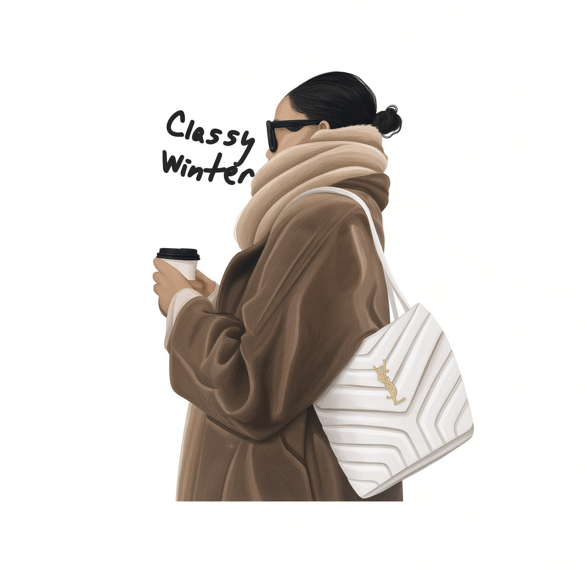 Classy Winter2 Laptop Sticker