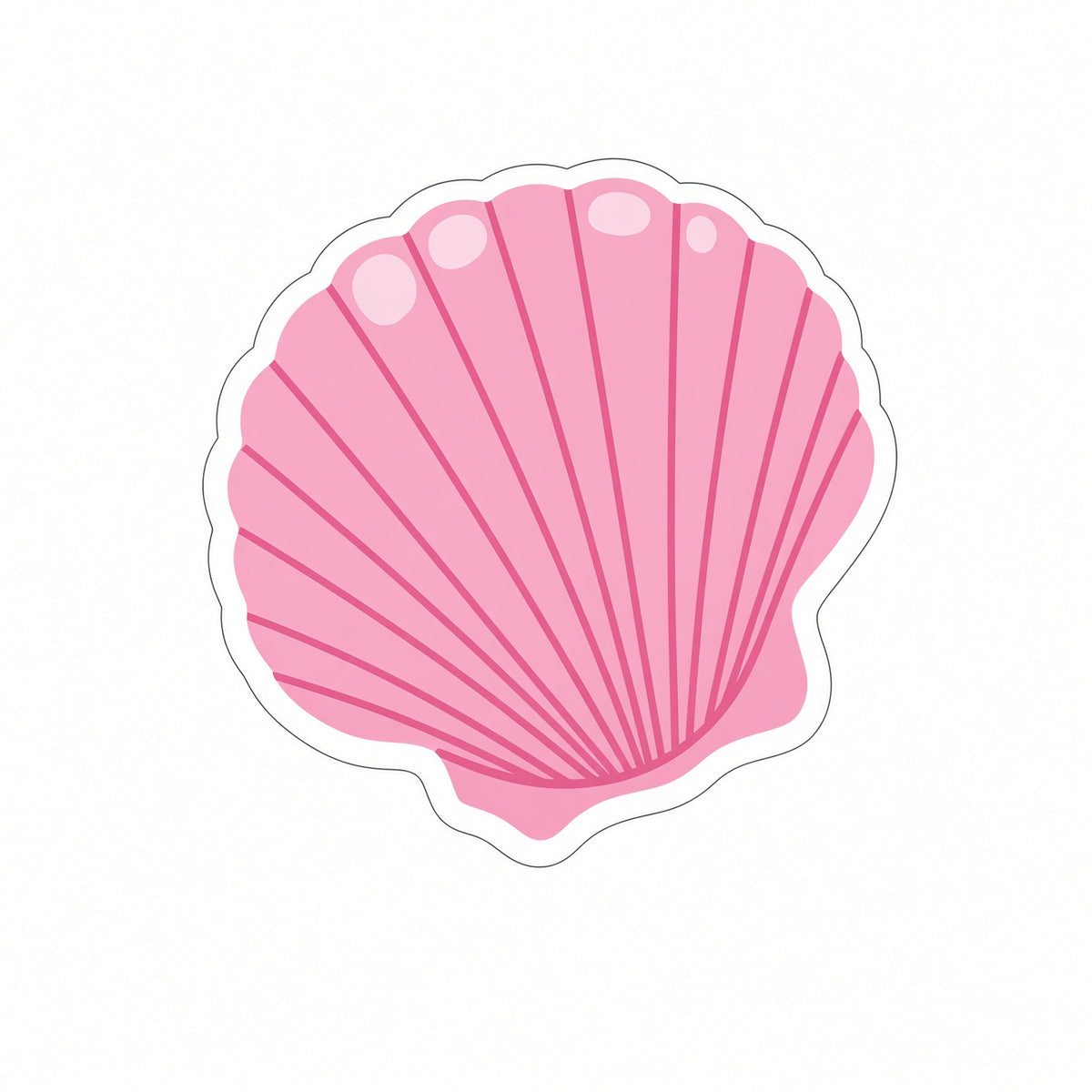 Seashell Laptop Sticker