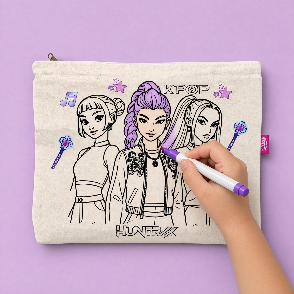 K.pop Washable & Reusable Coloring Bag