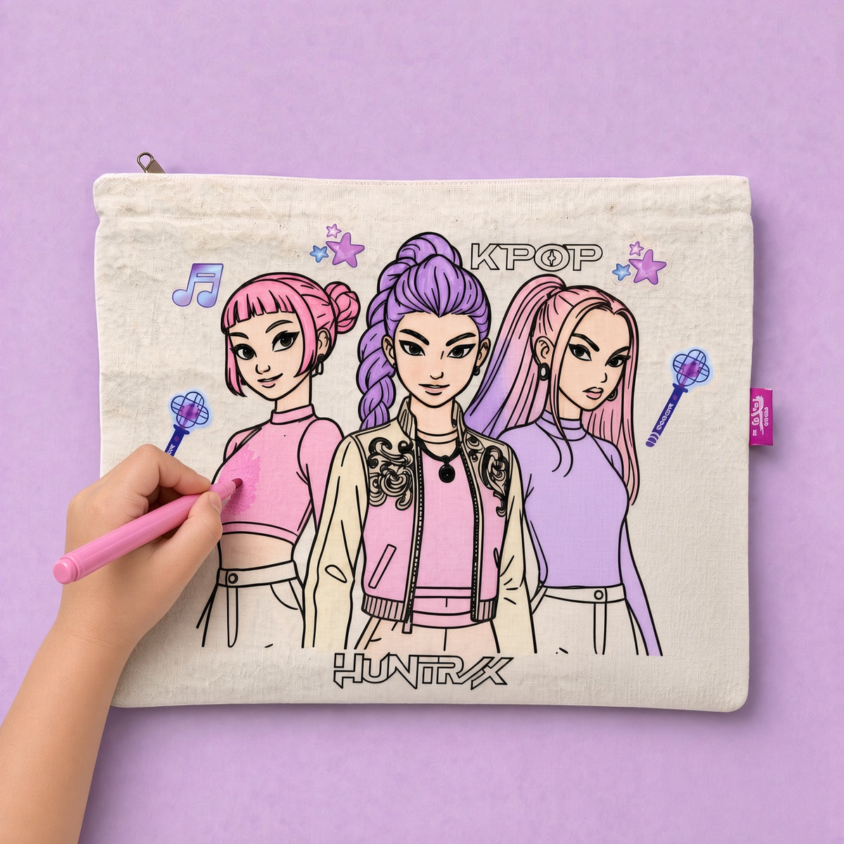 K.pop Washable & Reusable Coloring Bag