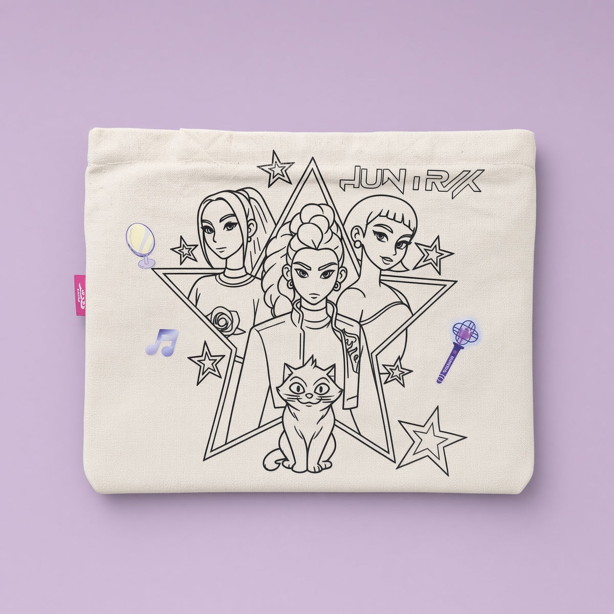 K.pop Star Washable & Reusable Coloring Bag