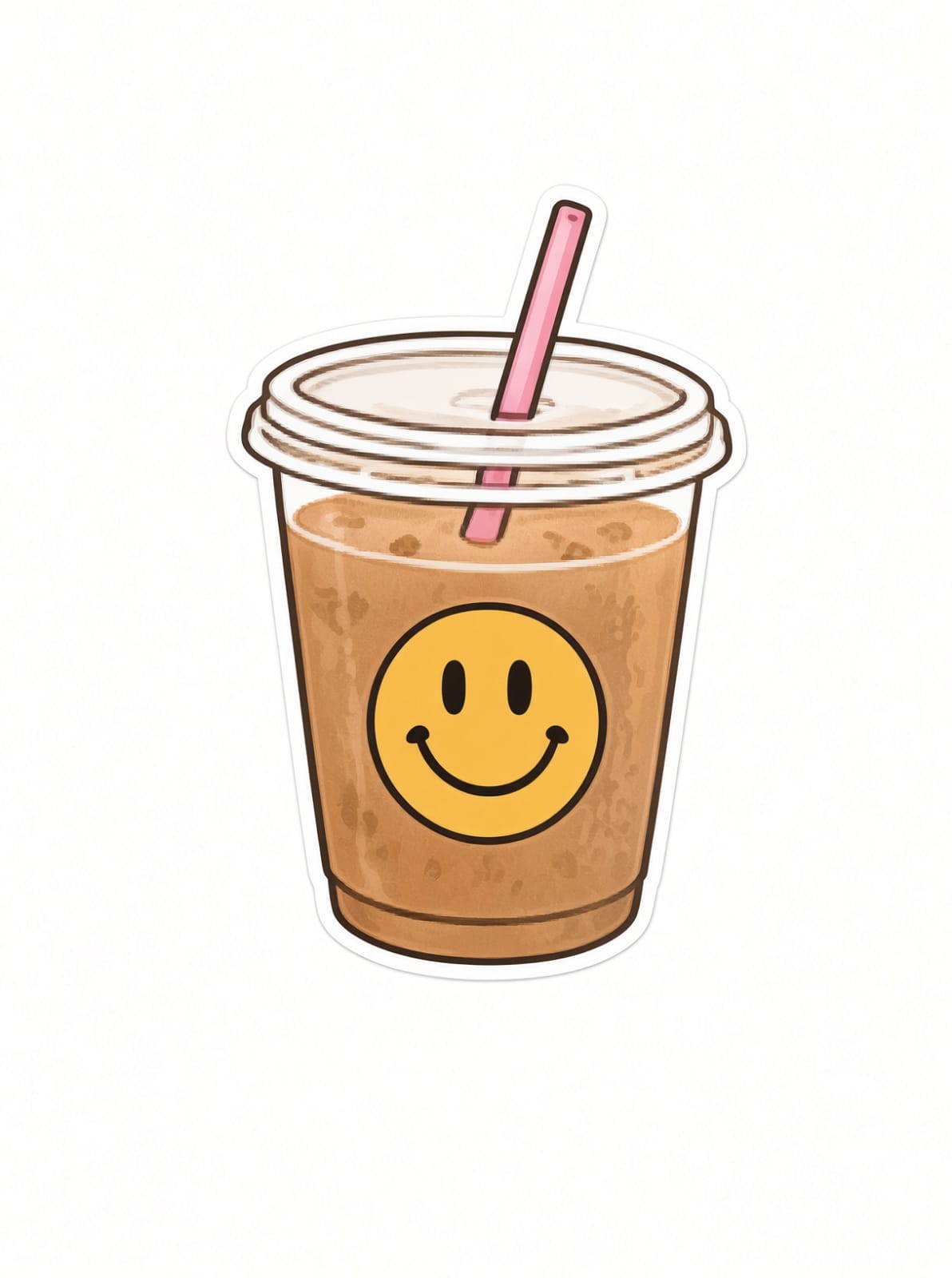 Ice coffee Laptop Sticker