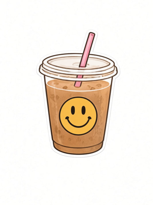 Ice coffee Laptop Sticker