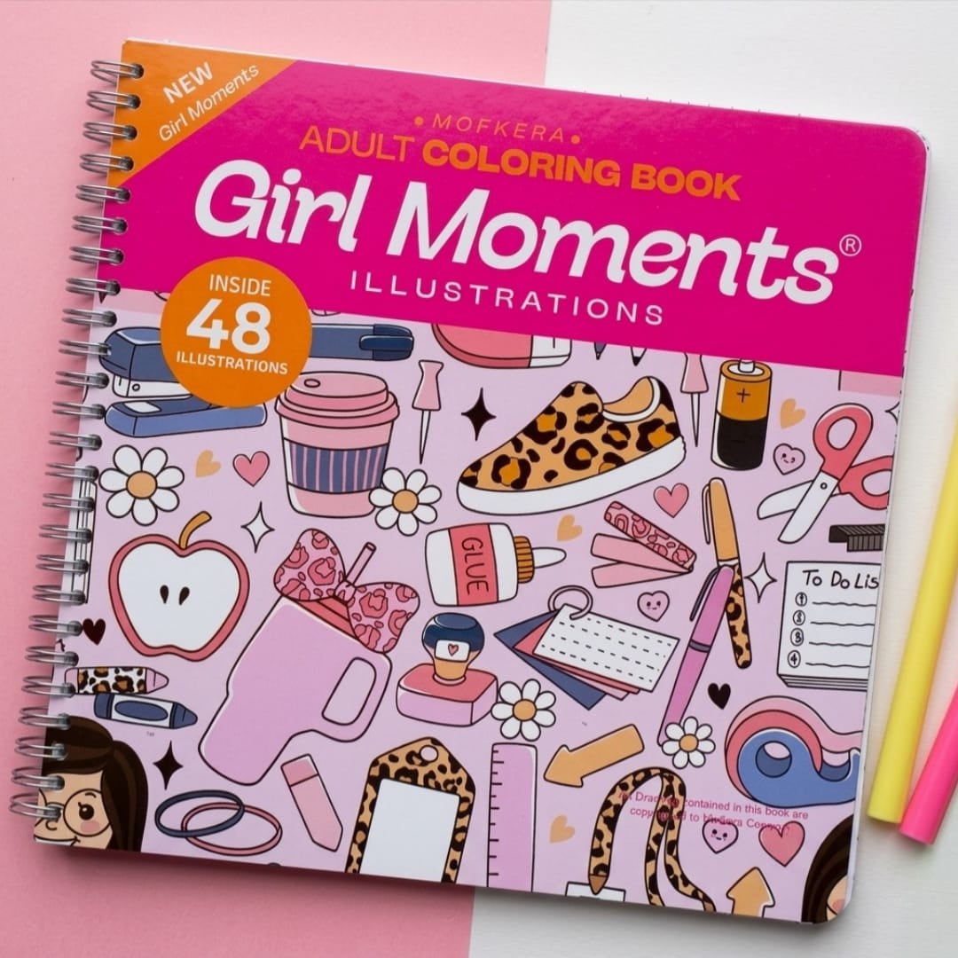 Girl Moments Coloring Book