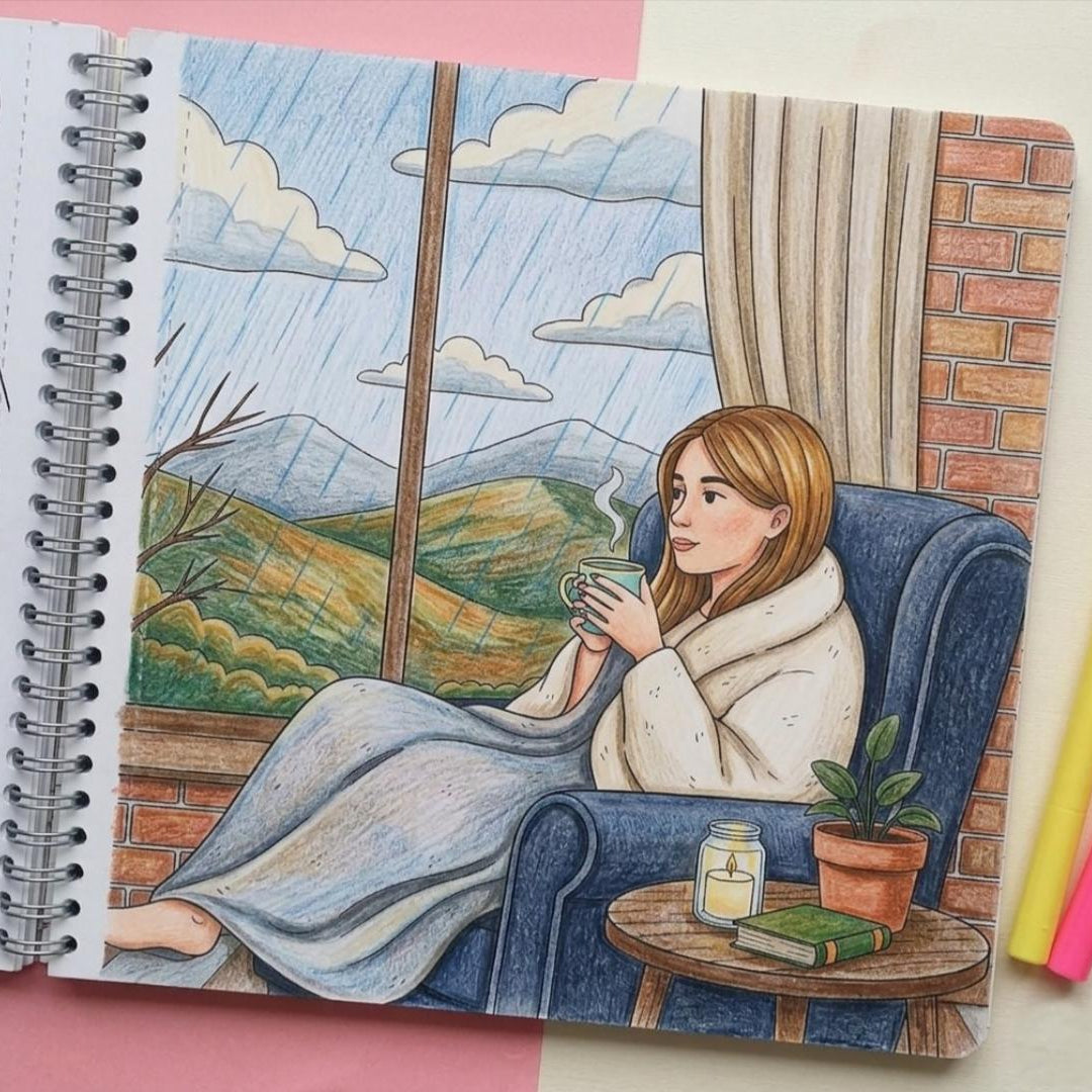 Girl Moments Coloring Book