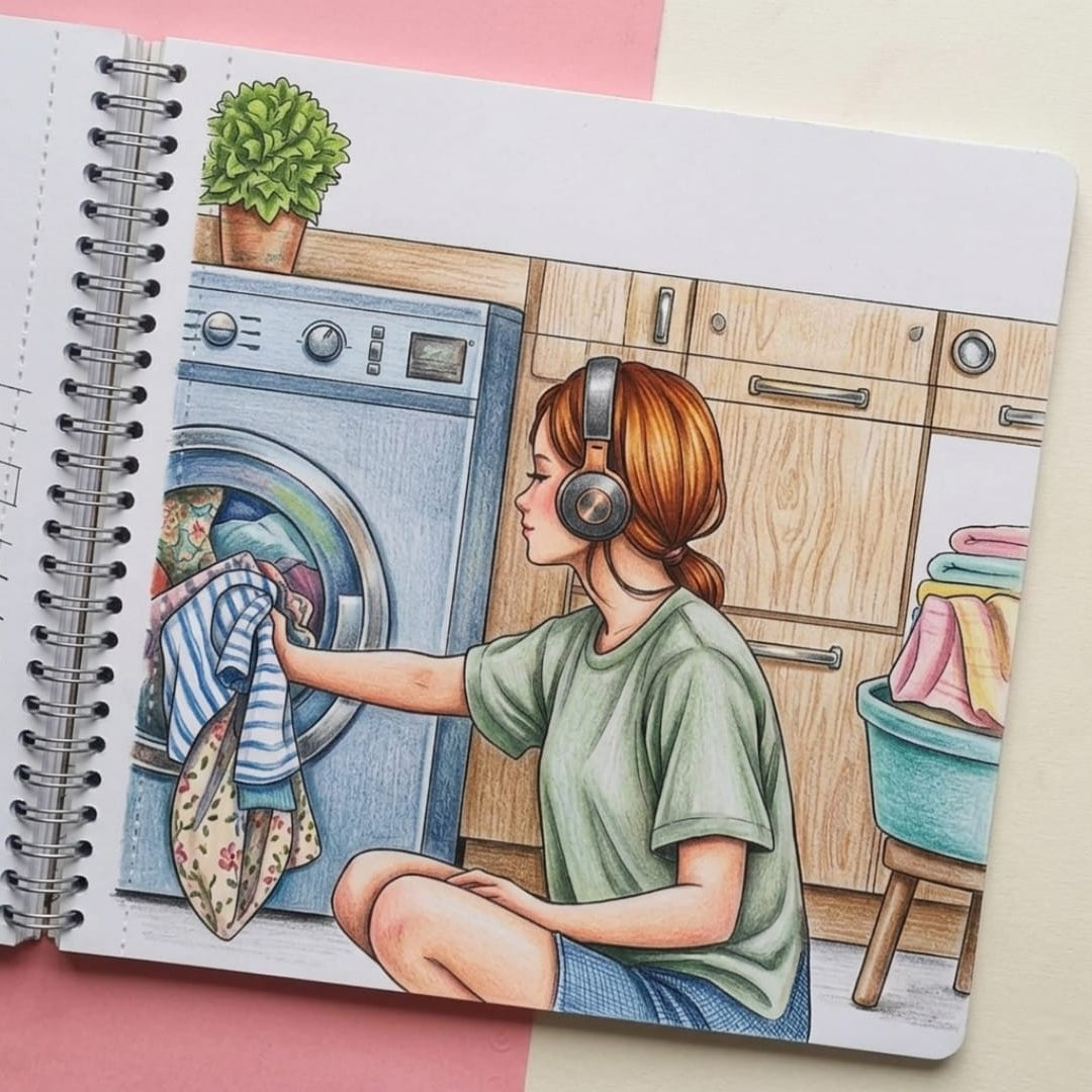 Girl Moments Coloring Book