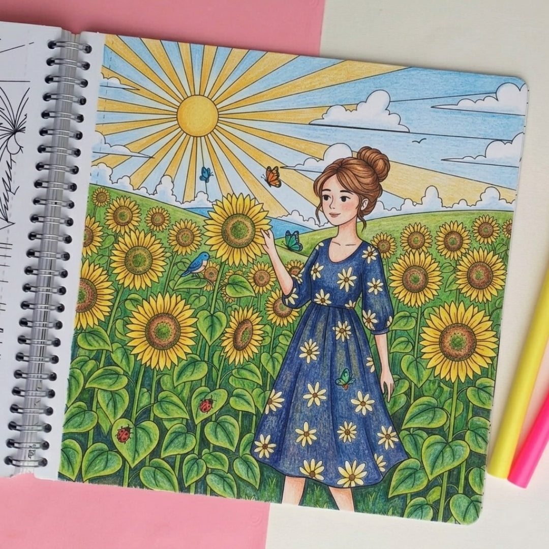 Girl Moments Coloring Book