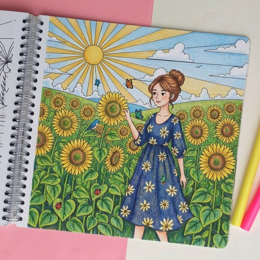 Girl Moments Coloring Book