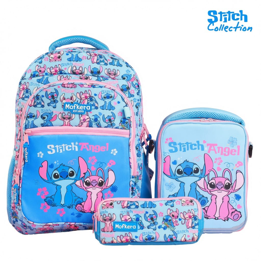 Stitch& Angel School Set