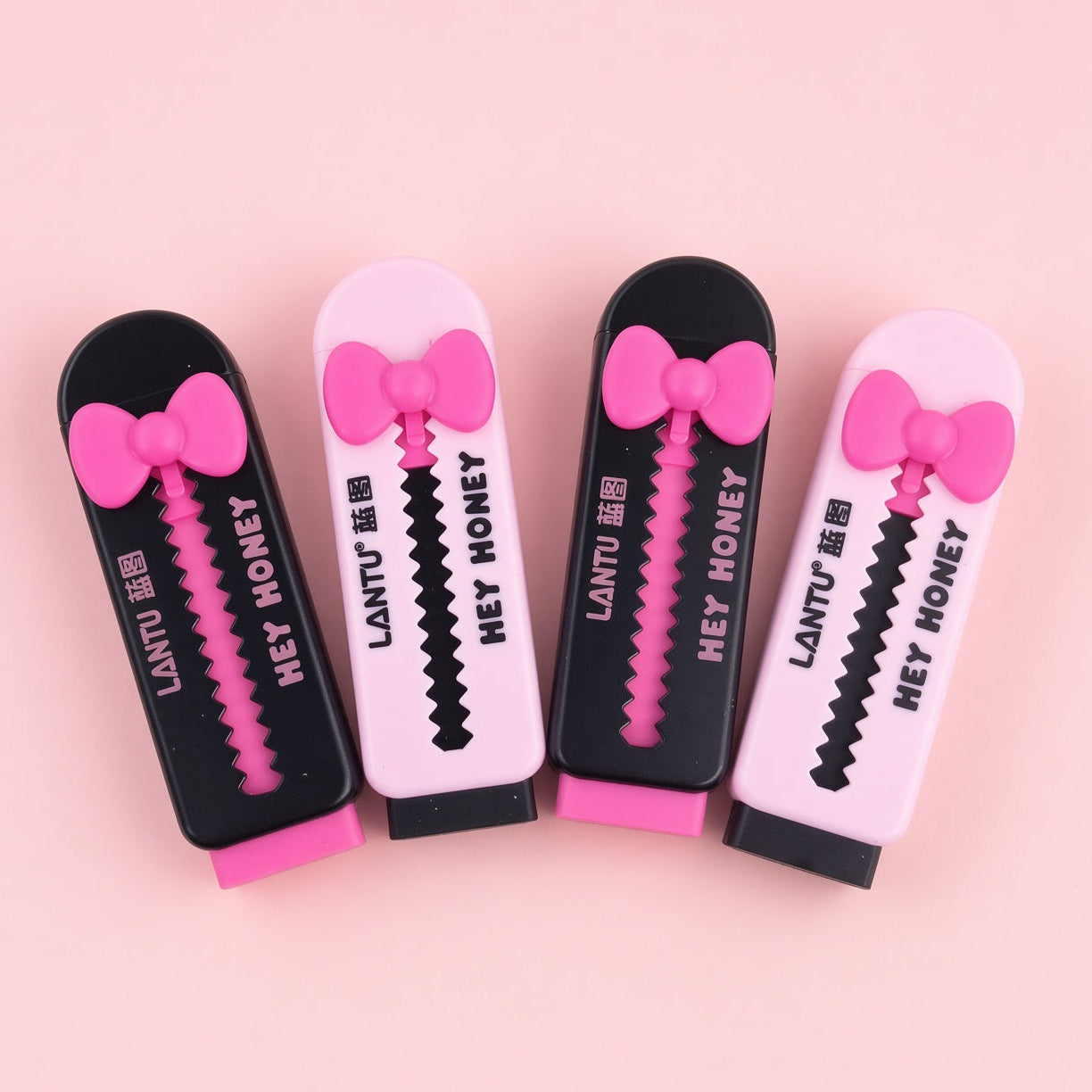 Bow pull push Eraser