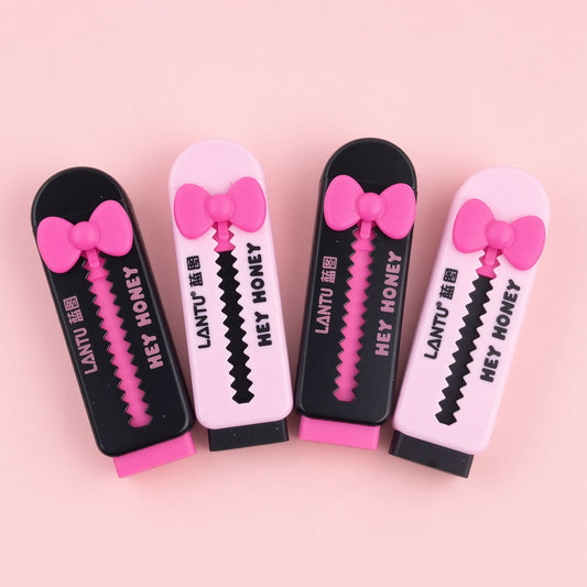 Bow pull push Eraser