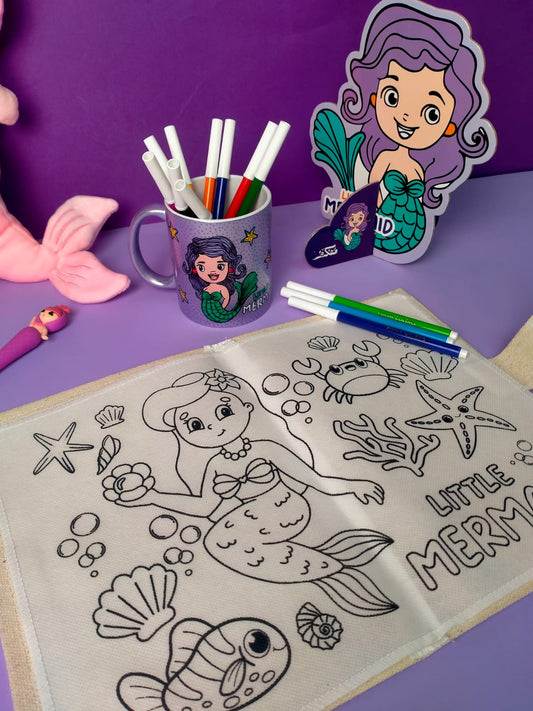MERMAID WASHABLE COLORING BOOK