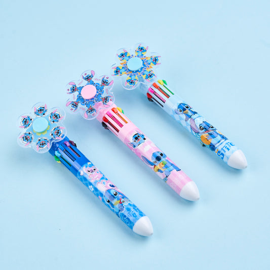 Stitch & Angel spinner 10 Color Pen