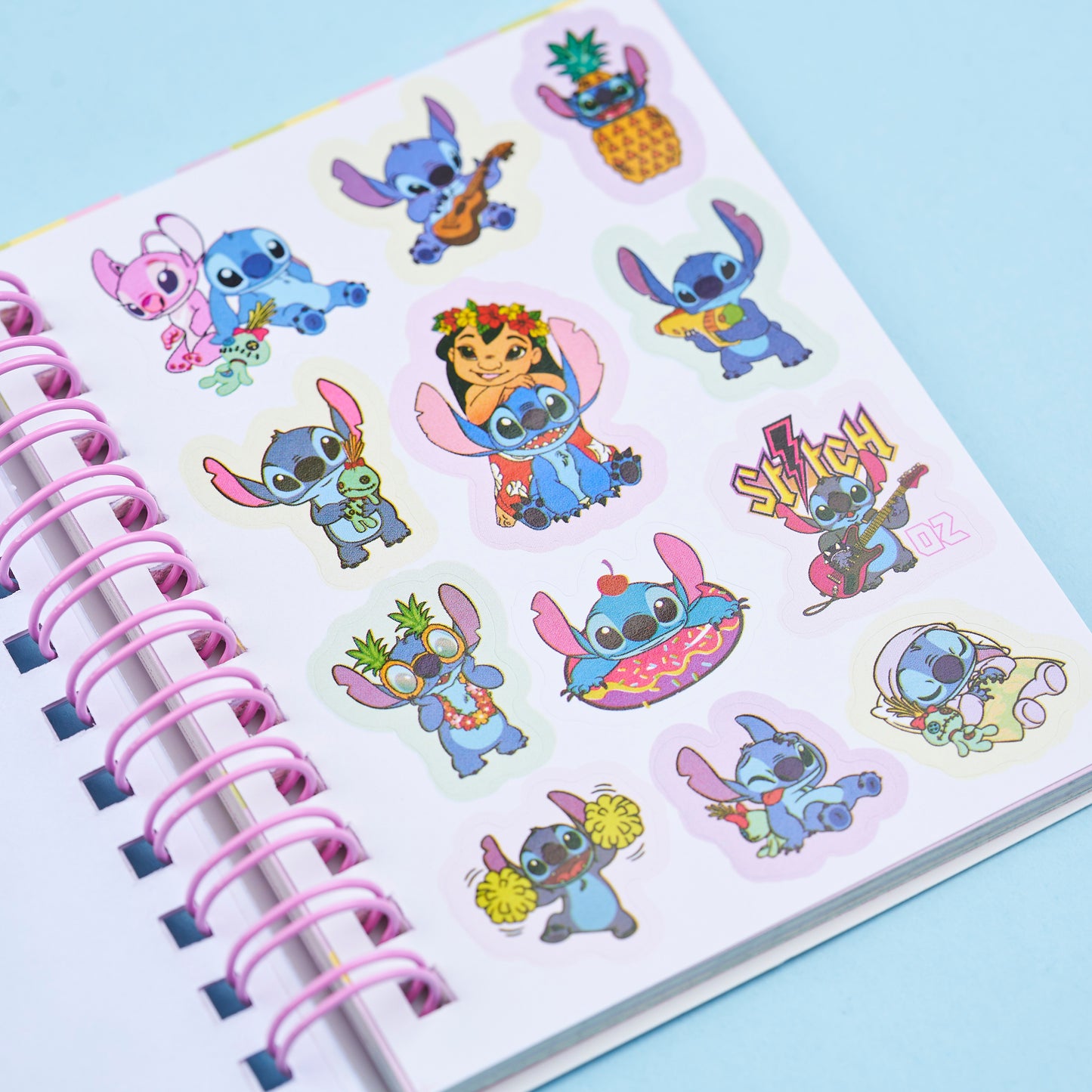 Stitch & Angel Liquid Notebook