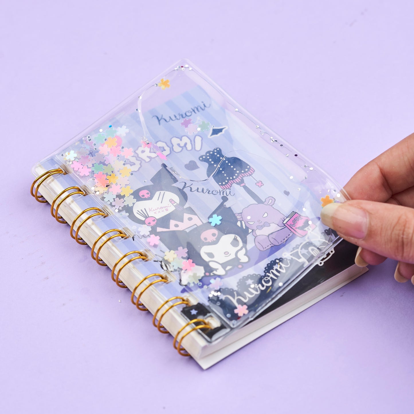 Kuromi Liquid Notebook