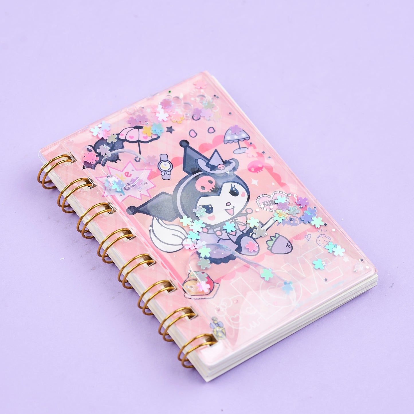 Kuromi Liquid Notebook