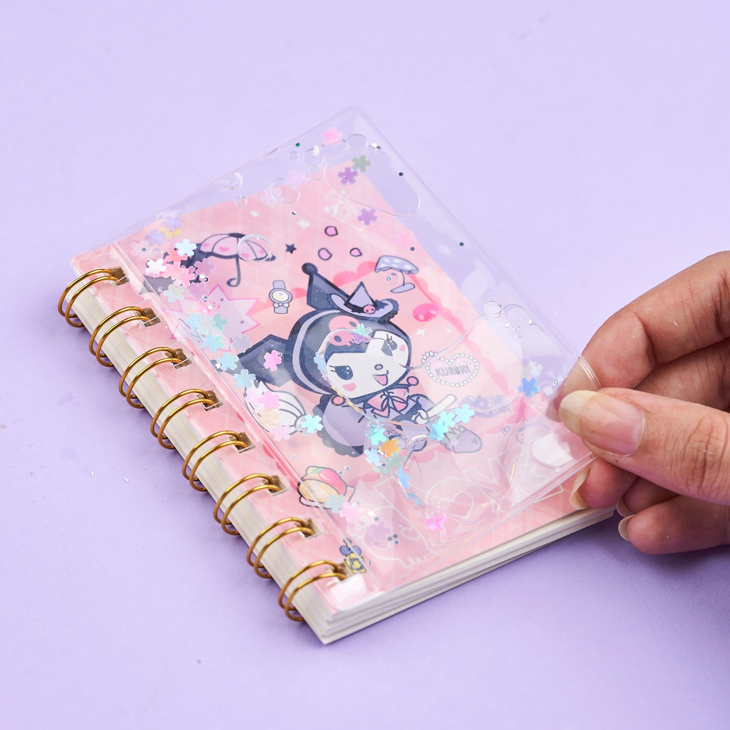 Kuromi Liquid Notebook