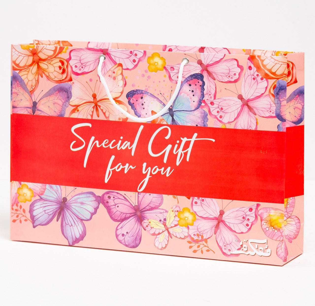 Pink Butterfly Gift Bag