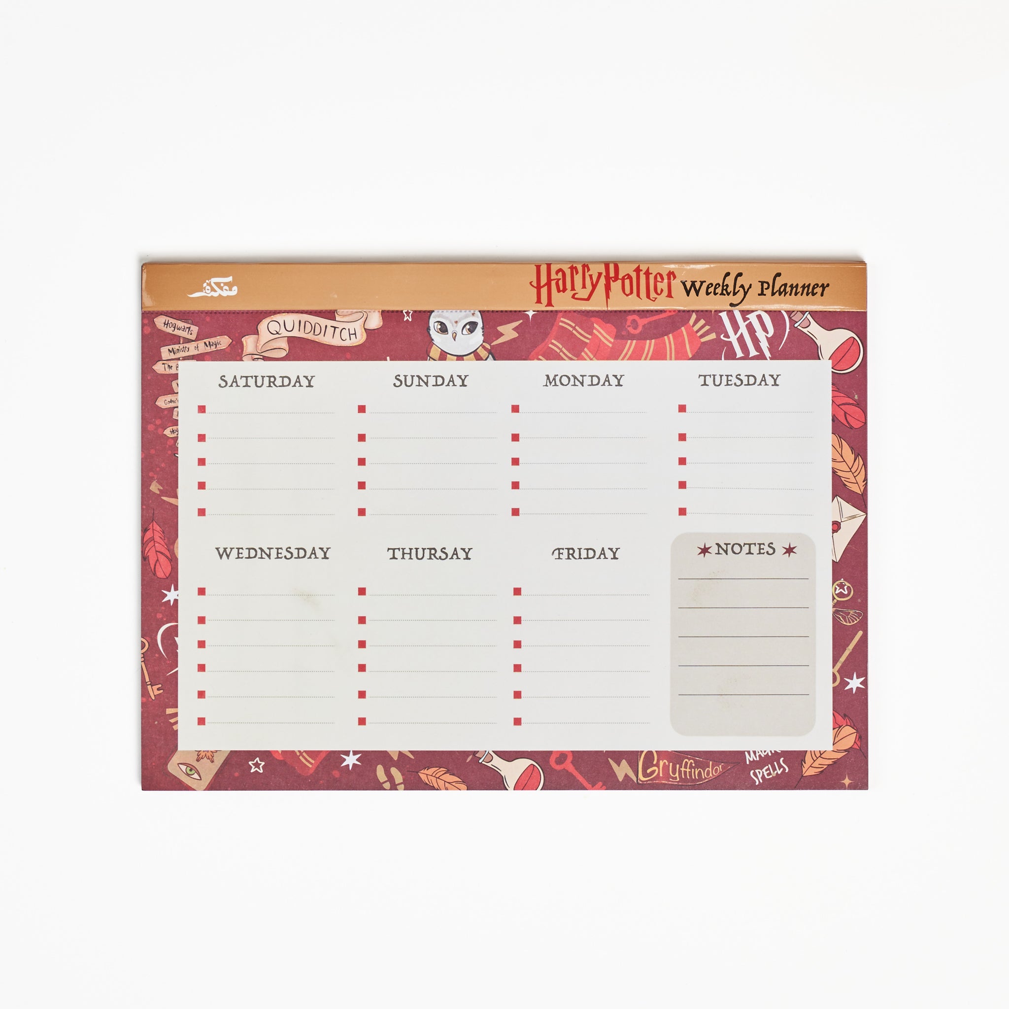 Harry Potter Weekly planner