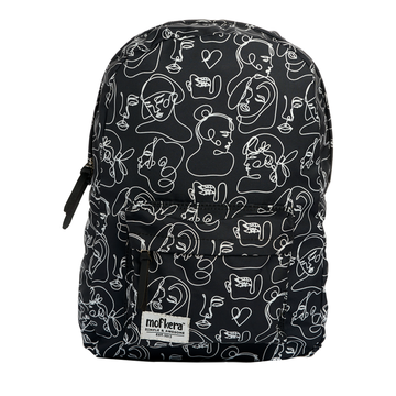Black Pattern Backpack
