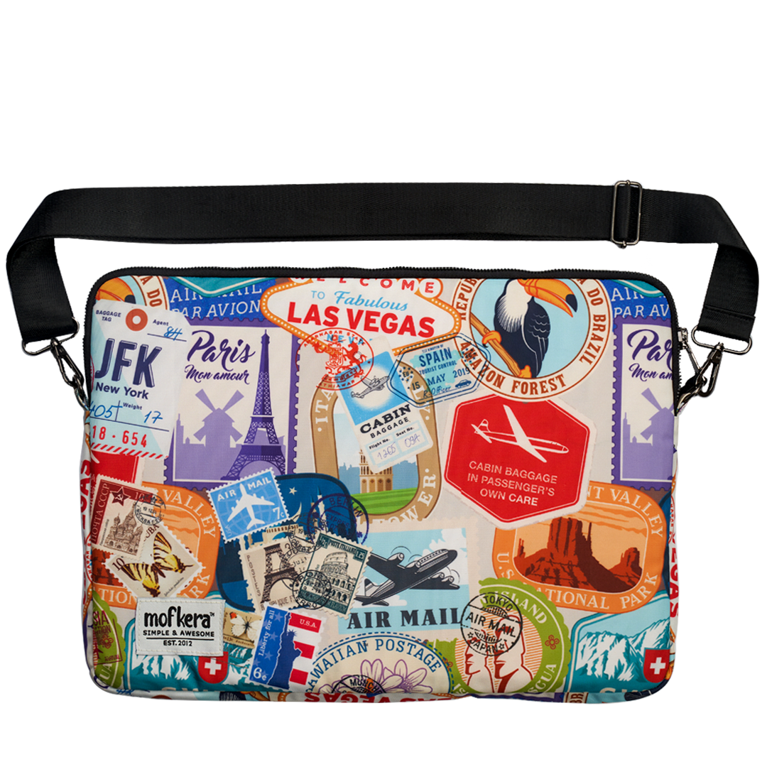 Travel Stamps Laptop Sleeves