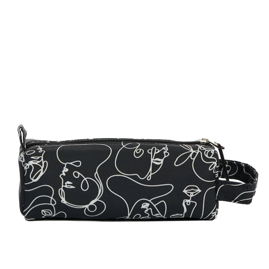 Black Pattern Pencil Case